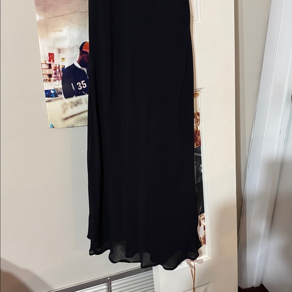 Vintage 90’s April Cornell Milkmaid Fairy Cocquette Midi Dress Medium Goth Black - Picture 13 of 17